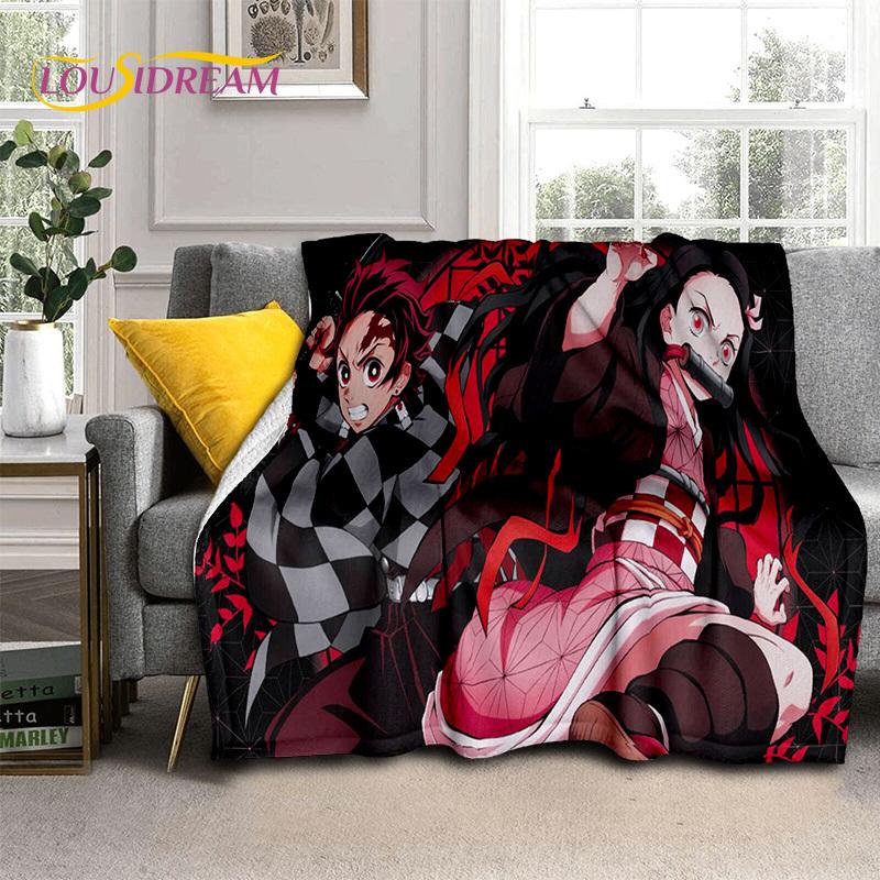 Kamado Nezuko Demon S-Slayer Japan Anime Blanket, мягкое детское одеяло для дома, спальни, кровати, дивана, пикника, путешествия, офиса, подарка