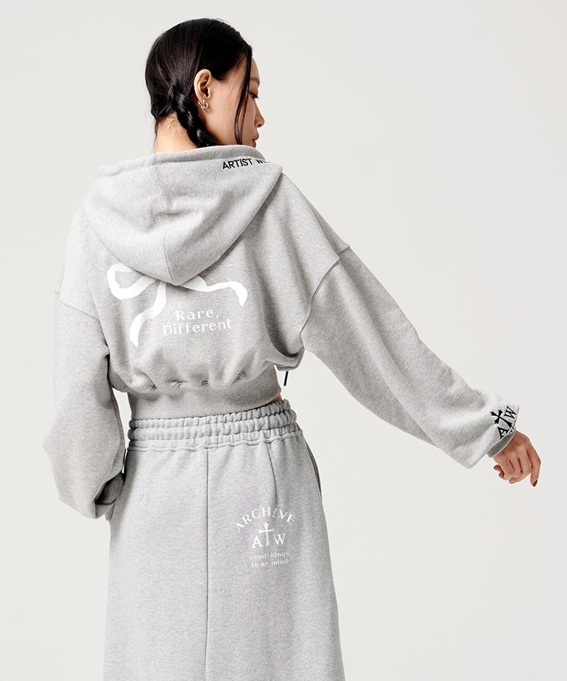 ARTISTWEAR [Набор] Atw Худи на молнии укороченное Bring It On + Длинная юбка Bring It On