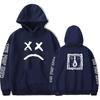 Lil Peep Sad Face Sweatshirt Cozy Cotton Unisex Pullover For Boys And Girls