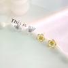 Sweet Flower Earrings for Women with Fresh and Pastoral Style Versatile Earrings