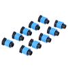 10Pcs 16Mm Drip Irrigation Tape End Plug Pipe Fitting Connectors Thread Lock