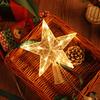 15/19/23cm Christmas Tree Top Star Light LED Glowing Star Lamp Xmas Tree Decoration Home Party Supplies Navidad New Year Gift