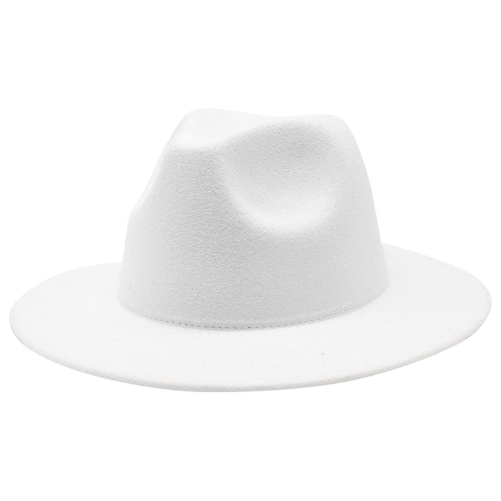 Унисекс Минималистский шерстяной цилиндр Jazz Hat