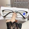 Ultra Light Square Frame Reading Glasses High-End Business High-Definition Eyeglasses Anti Blue Light Presbyopia Glasses For Men