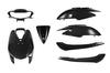 Bike Parts Center Dio Genuine Type Exterior Set 7 Piece Set Black Cowl Painted Honda Dio FI 309901 AF62/AF68