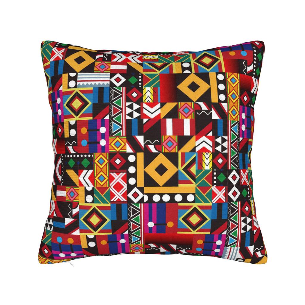 Pillow Cover African Tribal Geometric Art Funny Pillow Case For Sofa Couch Bed Living Room Pillowcases