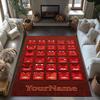 Manchester Personalized Name Area Rug Perfect for Decorate room Hallway Playrooms Study room Antislip Carpet Office home decor Wedding Party Gift