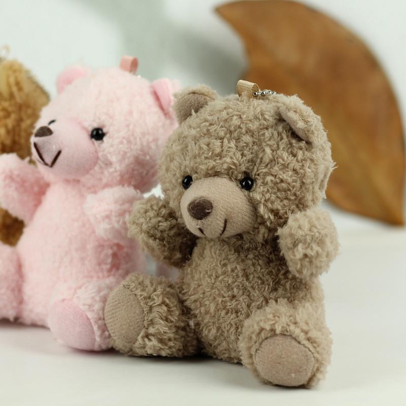 Bear Teddy Delightful Plush Toy Keychain Soft Bear Pendant For Kids Backpack Decoration