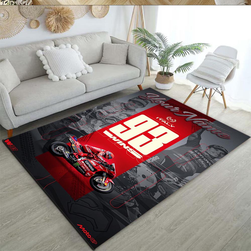 Marc Mrquez Customized Name Floor Mat Design For Kitchen Entryway Dormitory Living Rooms Antislip Carpet Decorate Offices Spiritual Gift