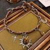 2026 New Punk Sunflower Leather Necklace Stars Vintage Pendant Chocker Necklaces for Women Couple Gift Fashion Charm Jewelry