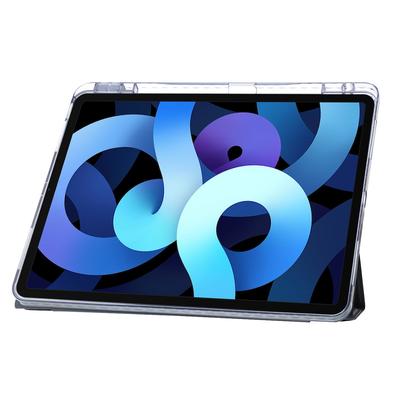 Для iPad Эйр 13 (2025)/(2024) Чехол из ПУ кожи, подставка оригами, прозрачная накладка для планшета