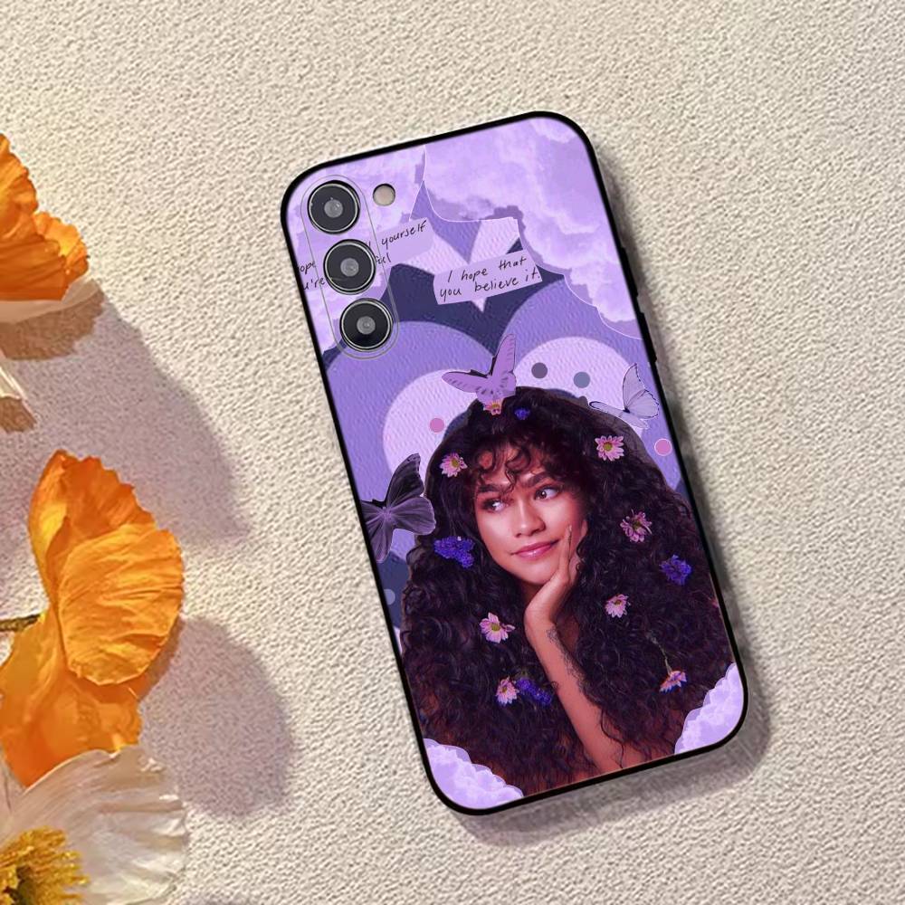 Чехол для телефона Z-Zendaya Горячая актриса Для Samsung Galaxy A73,A72,A71,A70,A53,A52,A51,Мягкий силиконовый черный чехол