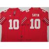 Mens Retro Embroidered Rugby Jersey College Edition Team Uniform Training Shirt Cotton Blend
