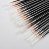 Eyeliner Brush Fiber 10 Pieces Wholesale Makeup Tools White with Hood Disposable Eyeliner Brush Gold Fine Eyeliner Brush