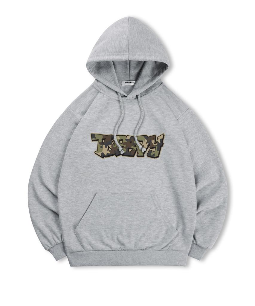[Без флиса или с флисом] Толстовка с капюшоном с принтом Camo Vibe (Тип Б)