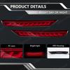 For Subaru Forester 2008-2018 2pcs Car Rear Bumper Reflector Brake Tail Lights LED Sequential Turn Signal Rear Fog Lights Parts