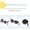 Candy Colored Children's Sunglasses Foldable Design Round Frame Sunglasses  For Girls