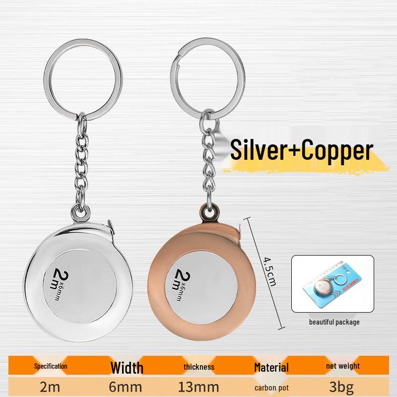 Компактная 2-метровая мягкая стальная рулетка - Высокоточная портативная карманная линейка