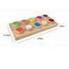 Touch and Match Board for toy kids Classroom Activity, Wooden Colorful Tactile