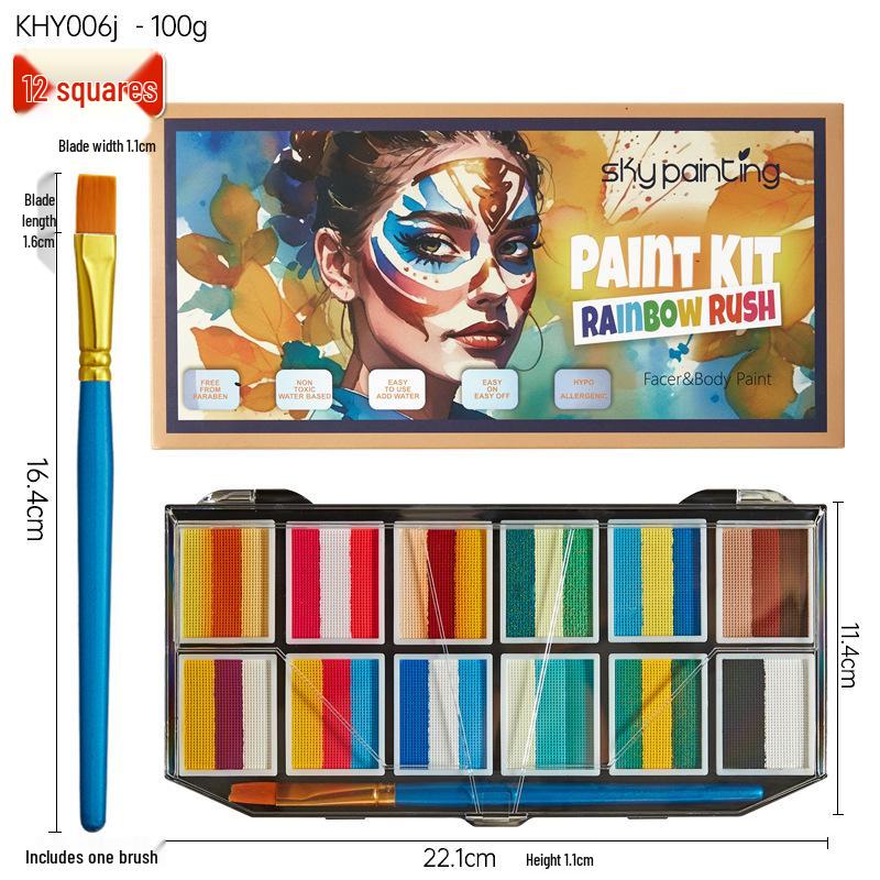 Детский водорастворимый набор для рисования на лице и теле