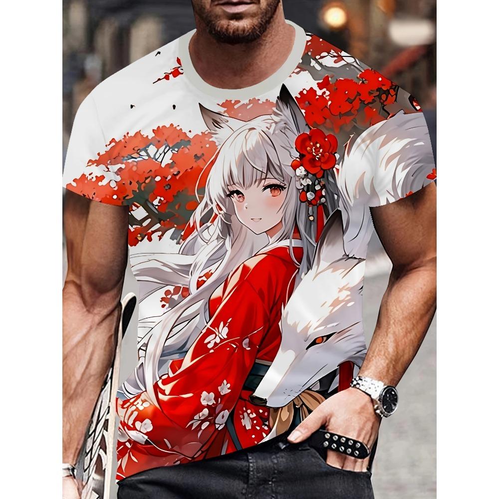 Крутая дышащая мягкая летняя мужская футболка с короткими рукавами и принтом «воин» с круглым вырезом