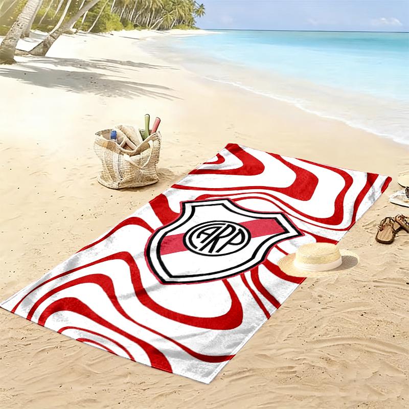 CA River Plate Print Beach Towel, Large Soft Quick Dry Towel for Beach Camping Swimming