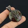 Tree Of Life Dragon Blood Jasper Pendant Copper Wire Wrapped Pendant Dragon Blood Jasper Gemstone Pendant Copper Jewelry Gift For Her Mother
