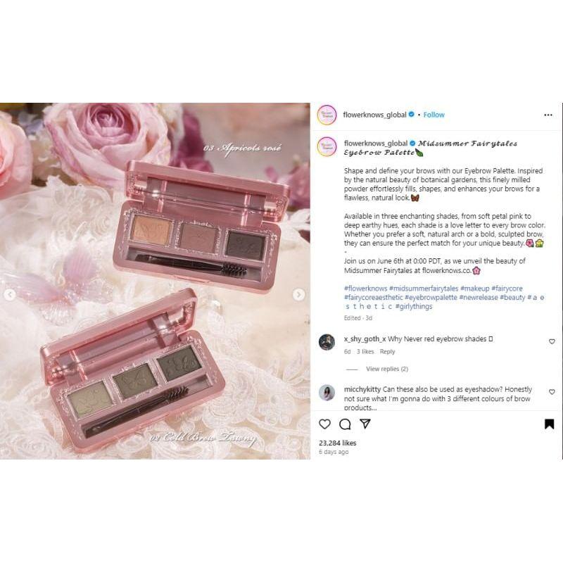 Flower Knows - Палетка для бровей «Сказки середины лета» - 03