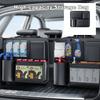 For SUV/Truck Hanging Car Storage Bag with 4 Large Pocket Waterproof Space Saving High-capacity Leather Car Trunk Organizers Backseat Storage Bag