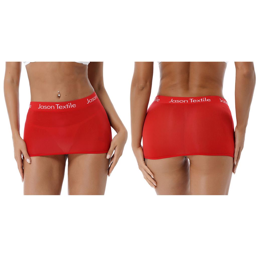 Женская полупрозрачная эластичная облегающая мини-юбка, короткие юбки для ночного клуба