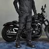 Mens Motorcycle Riding Pants Oxford Fabric Waterproof High-Waist Adjustable Protective Trousers Street Off-Road Use