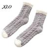 Loose Socks for Circulation Thickened Plush Women, Soft Coral Fleece Slipper with Warm Bed Sleeping Towel Bottom Cushioning, Thermal Floor Autumn
