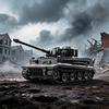 1622 детали Танк Тигр 04С Ранняя модель Железно-серая версия Строительные блоки №97015 Коллекционная модель военной техники Историческая