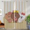 Curtains for Bedroom L-line Friends Elegant Room Curtains 2 Pieces Shades Halloween Decoration Living Room Curtain Partition