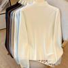 Autumn Winter Half High Collar Solid Sweater Women Casual Fashion All-match Bottomed Knitting Pullover Top