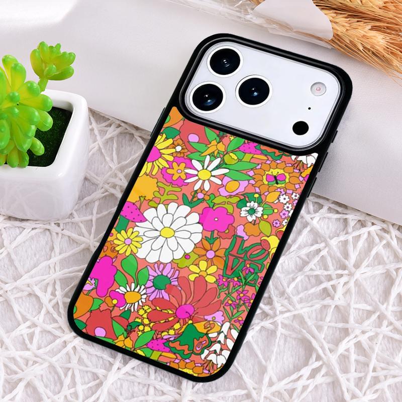 Абстрактный цветочный чехол для телефона с ромашками для iPhone 17 Air 16 15 11 12 14 13 Pro Max Ударопрочный чехол