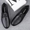 Genuine Leather Men Business Shoes Men's Oxford Shoes Lace-Up Male Breathable Casual Shoes Spring Summer Flats Sneakers