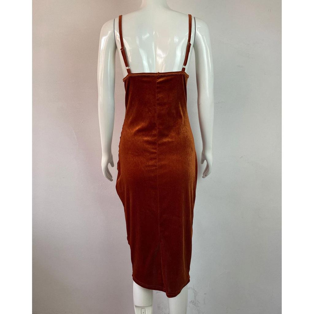 Весна-лето, белое, черное, винно-красное женское тонкое платье, плиссированные бархатные вечерние платья с разрезом на бретельках