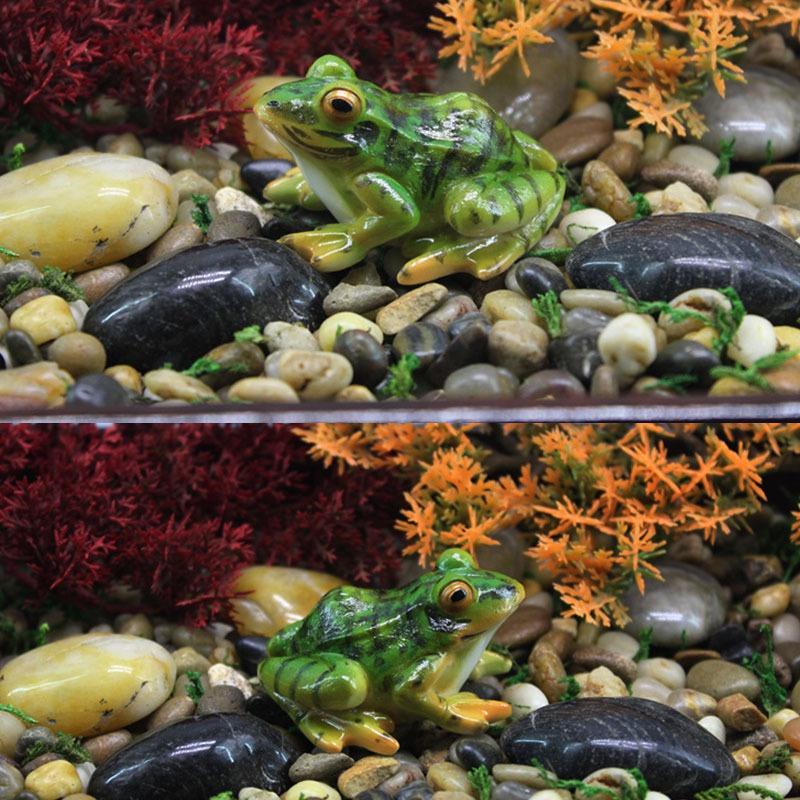 Horticultural Succulent Micro Landscape Frog Ornament, Resin Simulation Crafts, Car Interior Decoration Baking And Landscaping Accessories