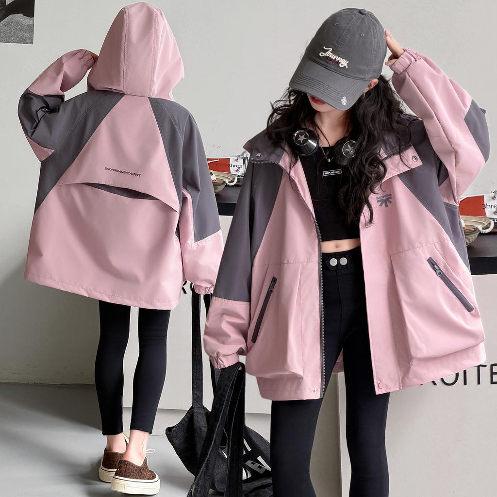 Girls' outerwear Spring and Autumn 2026 New Style Zhongda Children's Fashion Western style Hoodie Spring Korean Edition Stormtrooper