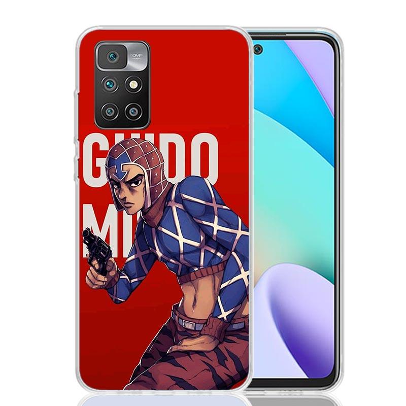 Чехол для телефона JoJo Adventure Guido Mista Для Xiaomi 14C 13C 12C 13 12 10 10A 10C 9 9A 9C 9T 8 8A 7 7A 6 6A K70 Pro K60 K40 K20 14C