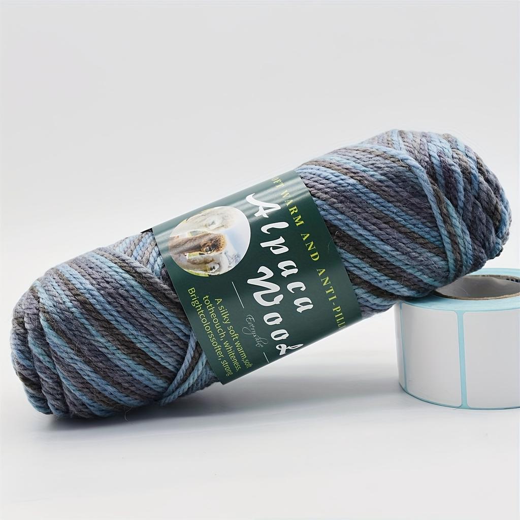 3 Pack Alpaca Blend Yarn (100g Each, 110m) Soft & Durable Worsted Weight for Knitting & Crochet – Sweaters, Blankets, Scarves 3.5-4.5mm Needles/Hooks