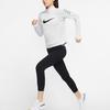 Nike Женский повседневный спортивный топ с принтом логотипа Swoosh Run и светоотражающими вставками на молнии, цвет серый, туманный CW0293-097