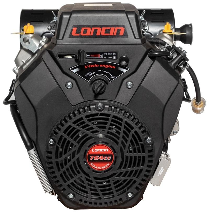 Двигатель Loncin Lc2V80Fd-A Внутреннего сгорания Бензиновый V-Twin V2 27 л.с. Двухцилиндровый Горизонтальный цилиндрический вал 25,4 мм Двигатель Loncin 2V80 Honda, Vanguard, Briggs, Ko