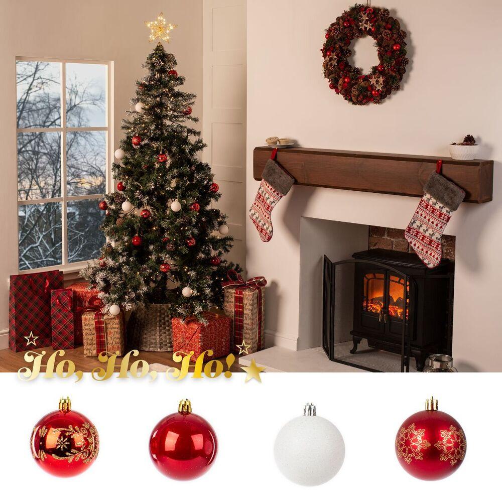 24PCS Christmas Balls Baubles Xmas Tree Ornament Christmas Party Home Decoration