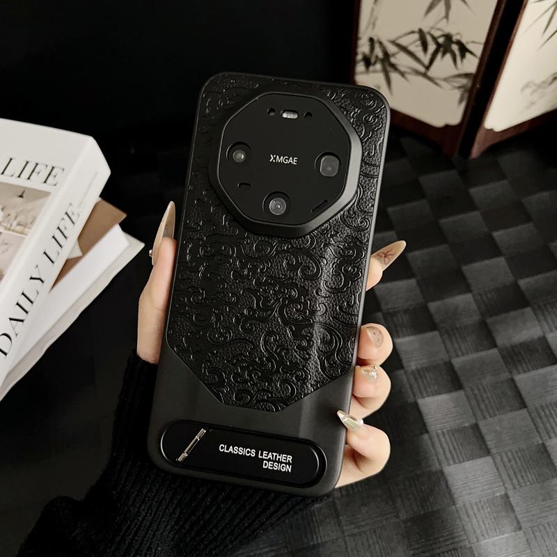 Для Huawei Mate 40 50 60 70 80 RS Pro Max Кожаный чехол с тиснением в виде дракона, металлическим держателем, защитой от отпечатков пальцев, тонким захватом