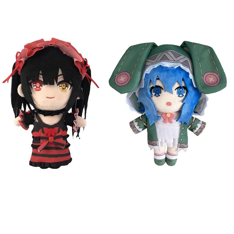 Cute Cartoon Style Kurumi Tokisaki And Fourteenth Plush Toy Doll Crystal Ultra Soft Stuffed Toy
