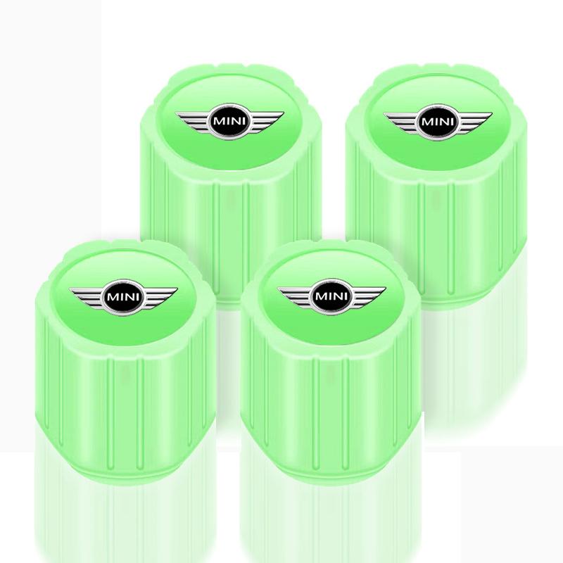 Светящиеся колпачки клапанов шин автомобиля Флуоресцентные колпачки для шин колес мотоцикла для Mini Cooper One S Clubman R50 R53 R56 R60 F55 F56 R57 R58 R59