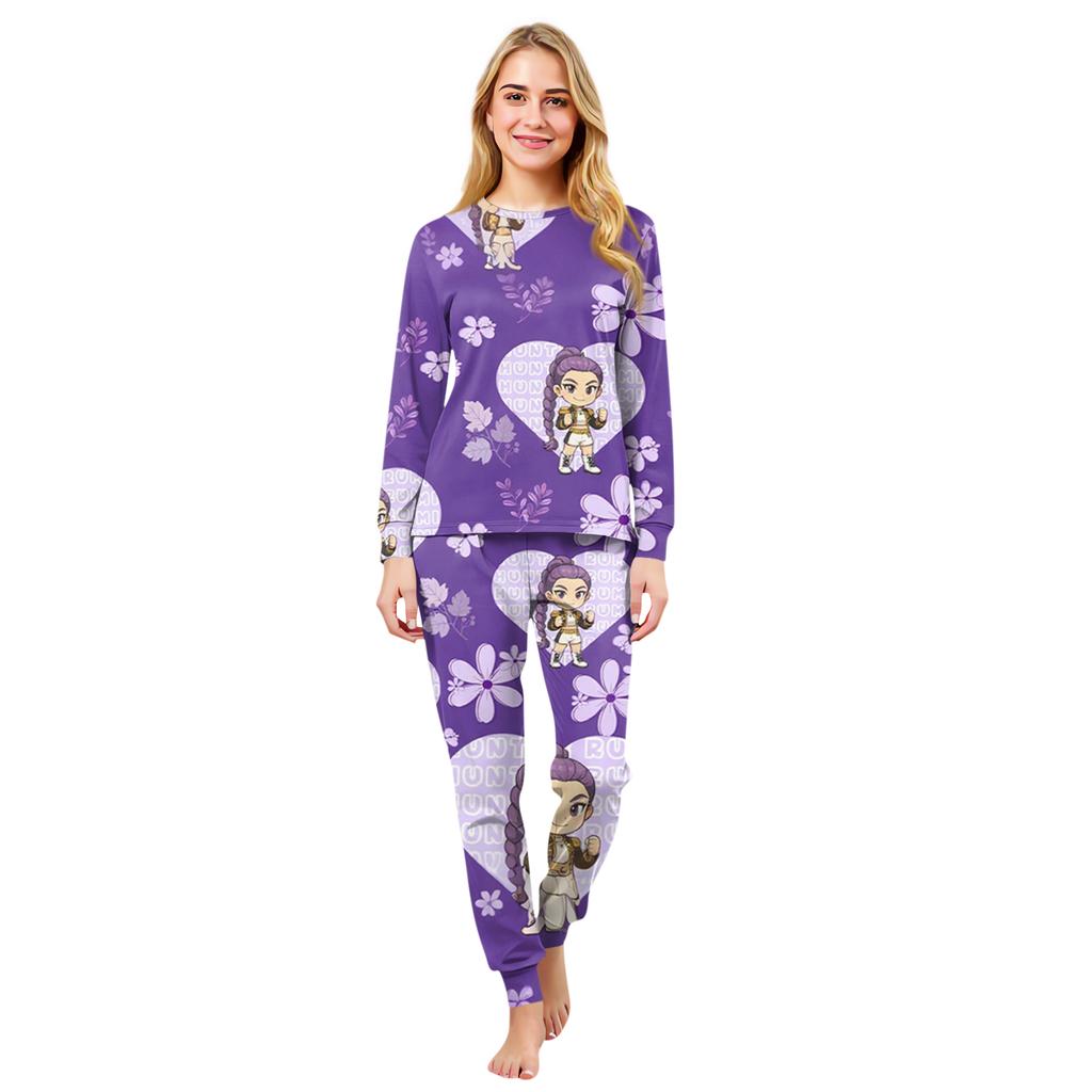 Prints Family Matching Long Sleeve Tops+Pants Set Family Matching Sets