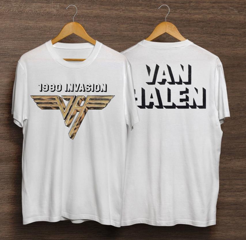 Футболка Van Halen World Tour Invasion, Винтажная футболка Van Halen 90-х